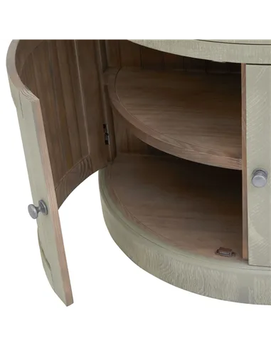 Hill Interiors Saltaire Collection Half Moon 2 Door Cupboard With Drawer 23102