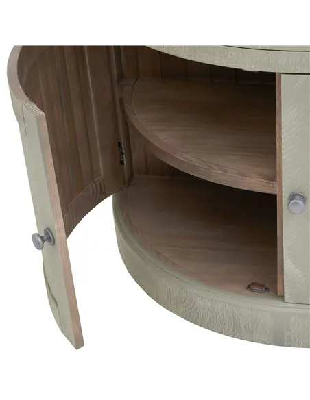 Hill Interiors Saltaire Collection Half Moon 2 Door Cupboard With Drawer 23102