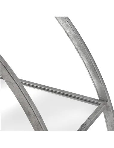 Hill Interiors Large Circular Silver Wall Hanging Multi Shelf 18772