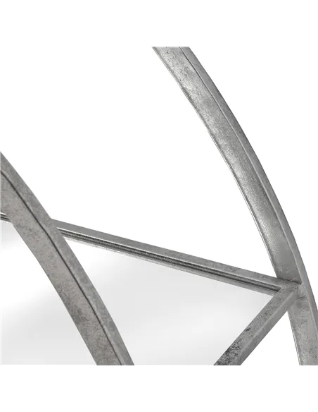 Hill Interiors Large Circular Silver Wall Hanging Multi Shelf 18772