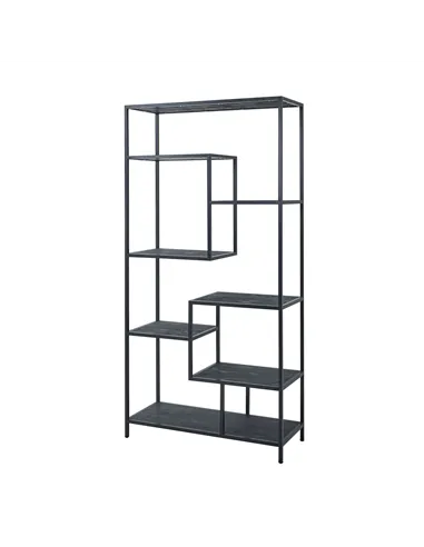 Hill Interiors Large Black Multi Shelf Unit 22714