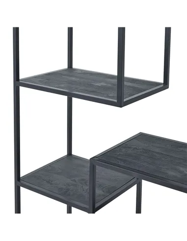Hill Interiors Large Black Multi Shelf Unit 22714