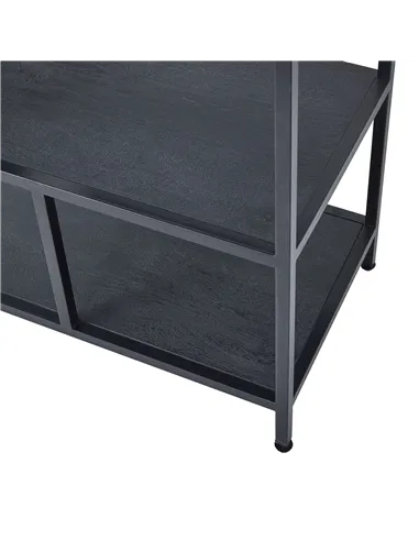Hill Interiors Large Black Multi Shelf Unit 22714