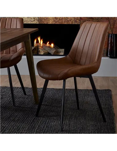 Hill Interiors Malmo Tan Dining Chair 20047