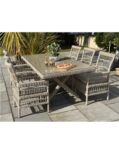 Hill Interiors Provence Collection Outdoor 6 Seater Dining Set 23907