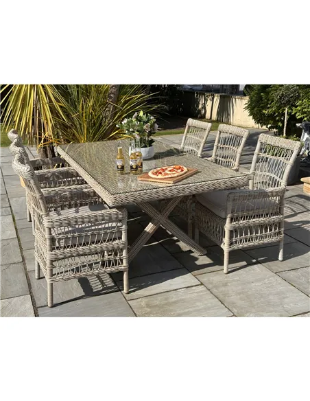 Hill Interiors Provence Collection Outdoor 6 Seater Dining Set 23907