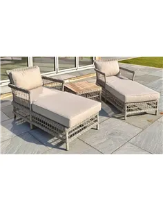 Hill Interiors Provence Collection Outdoor Sun Lounger Set 23911 2