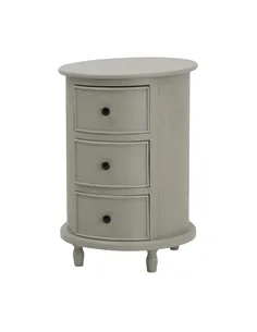 Hill Interiors The Camden Collection 3 Drawer Round Side Table 23952