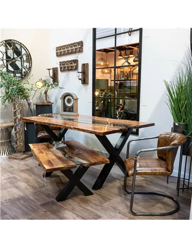 Hill Interiors Live Edge Collection River Dining Table 21127