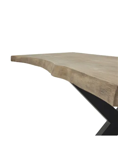 Hill Interiors Live Edge Collection Light Acacia River Dining Table 23987