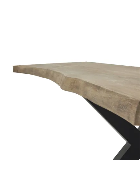 Hill Interiors Live Edge Collection Light Acacia River Dining Table 23987