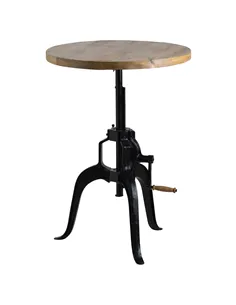 Hill Interiors Draftsman Adjustable Bar Bistro Table 19926 2