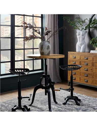 Hill Interiors Draftsman Adjustable Bar Bistro Table 19926