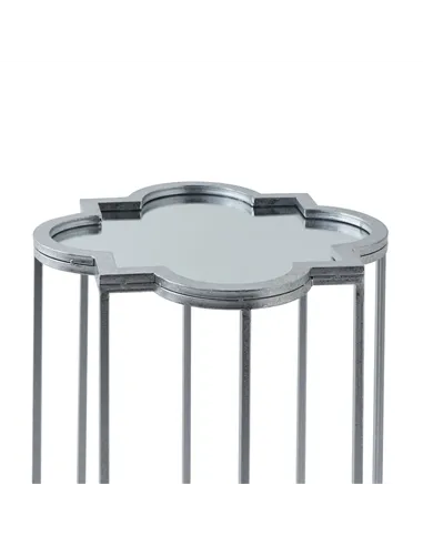 Hill Interiors Quarter Foil Mirrored Set Of Two Side Tables 21468