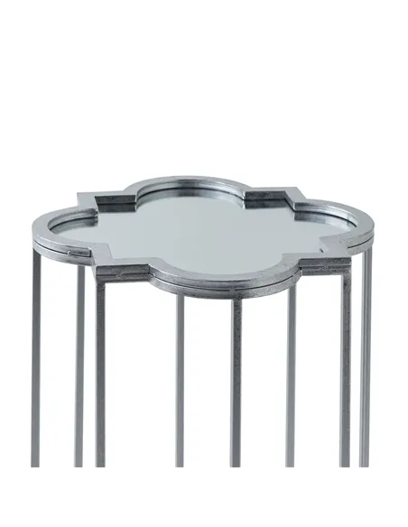 Hill Interiors Quarter Foil Mirrored Set Of Two Side Tables 21468