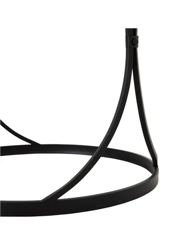 Hill Interiors Concaved Set Of Two Black Mirrored Side Tables 22487