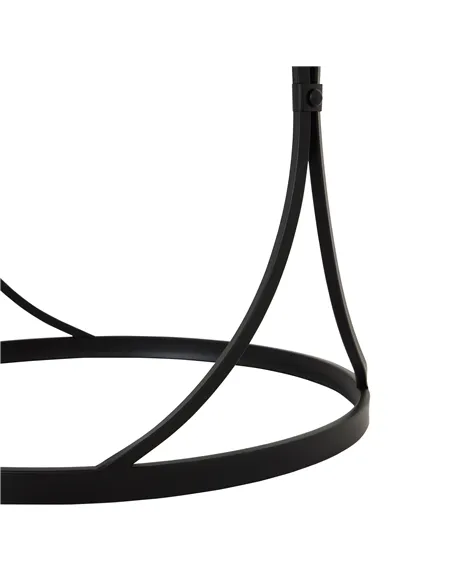 Hill Interiors Concaved Set Of Two Black Mirrored Side Tables 22487