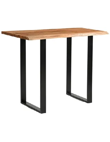 Hill Interiors Live Edge Collection Light Acacia Bar Table 23989