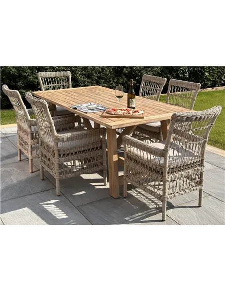 Hill Interiors Provence Collection Outdoor Large Dining Table 23909