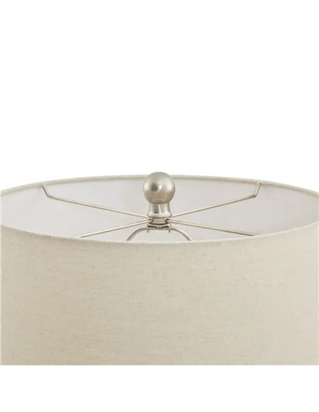 Hill Interiors Lattice Ceramic Table Lamp With Linen Shade 23056