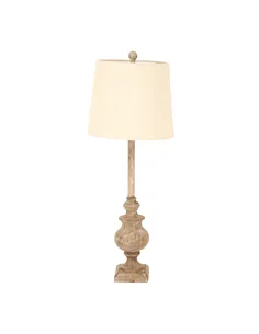 Hill Interiors Chiaro Candlestick Table Lamp With Linen Shade 24008