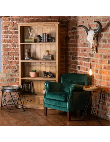 Hill Interiors Copper Industrial Lamp With Stone Base 19503