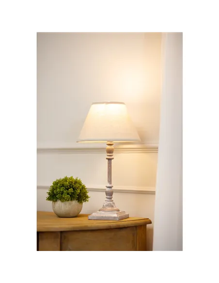 Hill Interiors Antia Stem Table Lamp With Linen Shade 23881