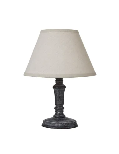 Hill Interiors Palmyra Column Table Tamp With Linen Shade 23885