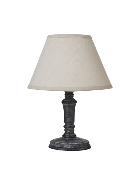 Hill Interiors Palmyra Column Table Tamp With Linen Shade 23885