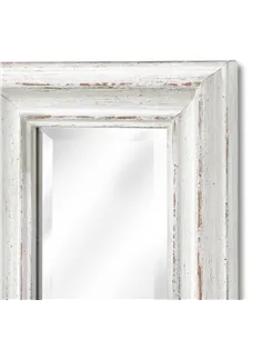 Hill Interiors Antique White Frame Narrow Wall Mirror 15330 2