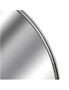 Hill Interiors Silver Foil Large Circular Metal Wall Mirror 18901 2