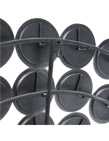 Hill Interiors Large Round Convex Antiqued Silver Multi Mirror 22134