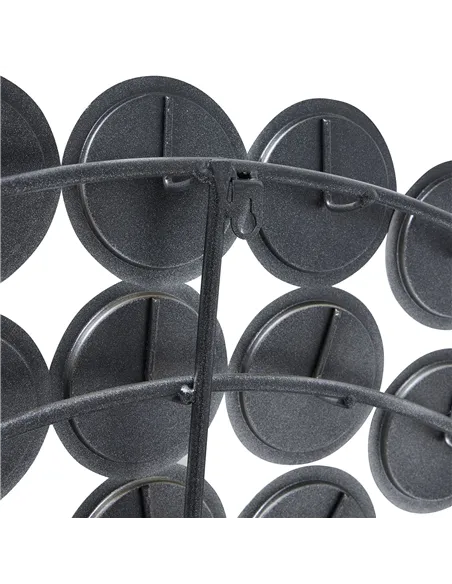 Hill Interiors Large Round Convex Antiqued Silver Multi Mirror 22134