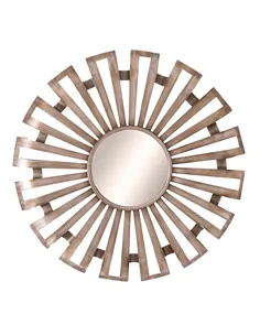 Hill Interiors Evi Antique Silver Sunburst Mirror 22139