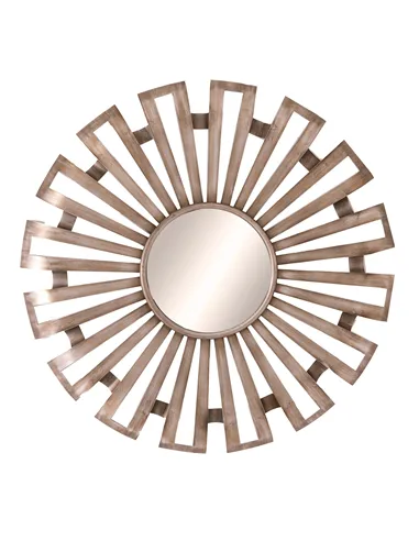 Hill Interiors Evi Antique Silver Sunburst Mirror 22139