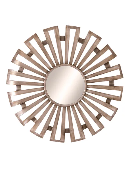 Hill Interiors Evi Antique Silver Sunburst Mirror 22139