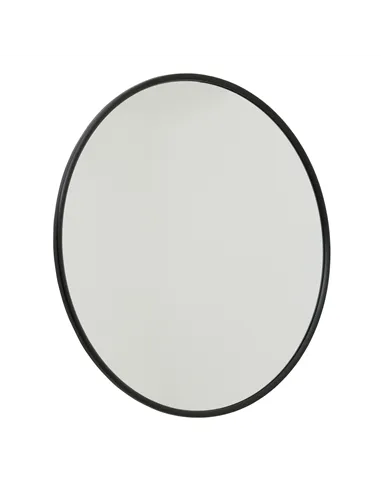Hill Interiors Black Large Circular Metal Wall Mirror 22483