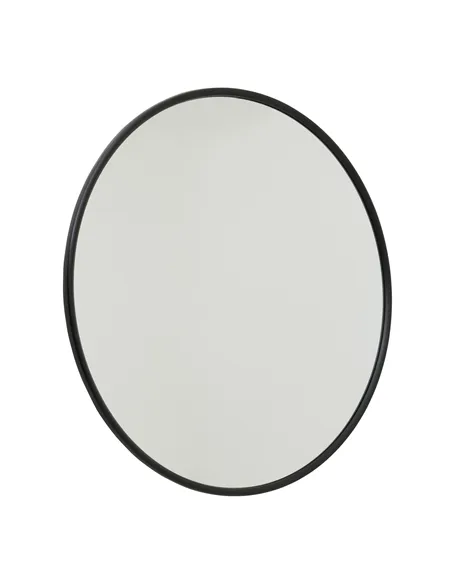 Hill Interiors Black Large Circular Metal Wall Mirror 22483