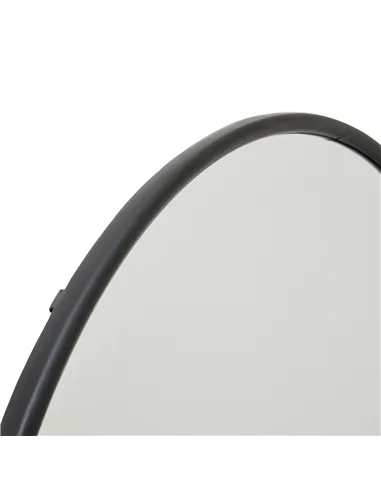 Hill Interiors Black Large Circular Metal Wall Mirror 22483