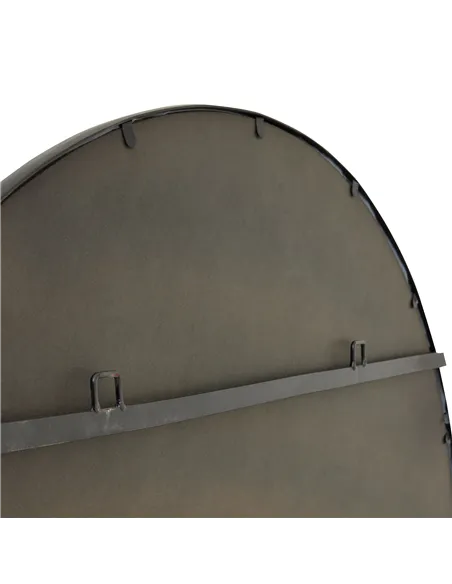 Hill Interiors Black Large Circular Metal Wall Mirror 22483