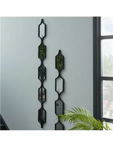 Hill Interiors Decorative Black Hanging Mirror 22485