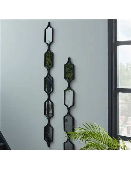 Hill Interiors Decorative Black Hanging Mirror 22485