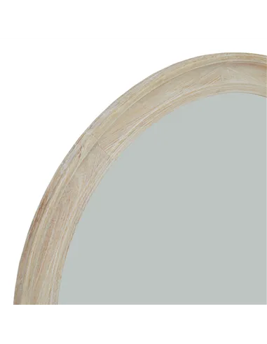 Hill Interiors Washed Wood Round Framed Large Mirror 23335