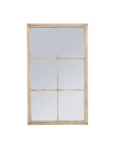 Hill Interiors Washed Wood Large Window Mirror 23337