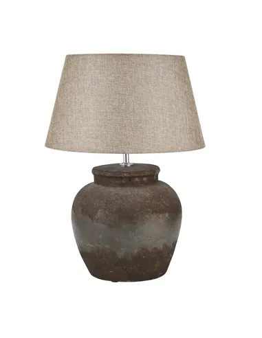 Hill Interiors Castello Aged Stone Ceramic Table Lamp 19426