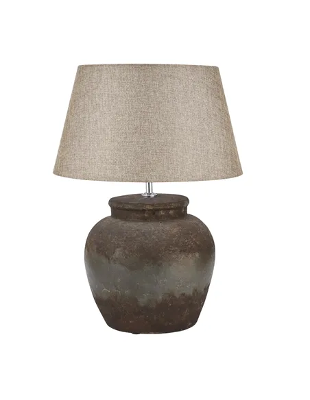 Hill Interiors Castello Aged Stone Ceramic Table Lamp 19426
