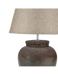 Hill Interiors Castello Aged Stone Ceramic Table Lamp 19426 2