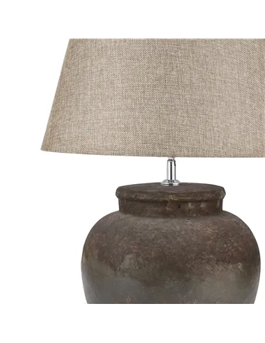 Hill Interiors Castello Aged Stone Ceramic Table Lamp 19426
