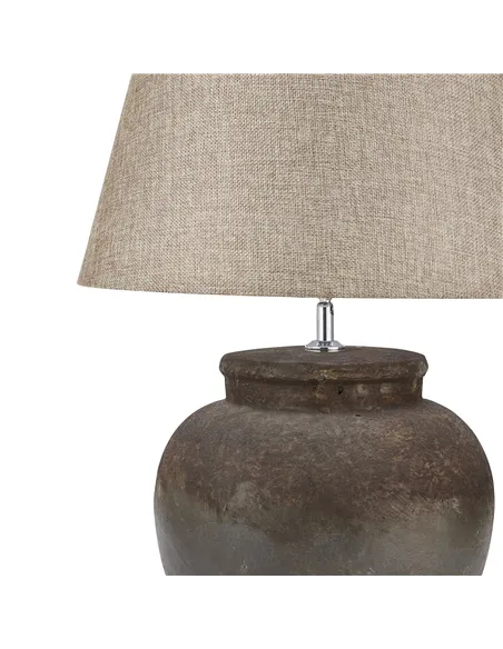 Hill Interiors Castello Aged Stone Ceramic Table Lamp 19426