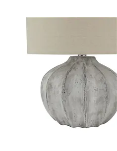 Hill Interiors Darcy Antique White Flute Lamp 23626 2